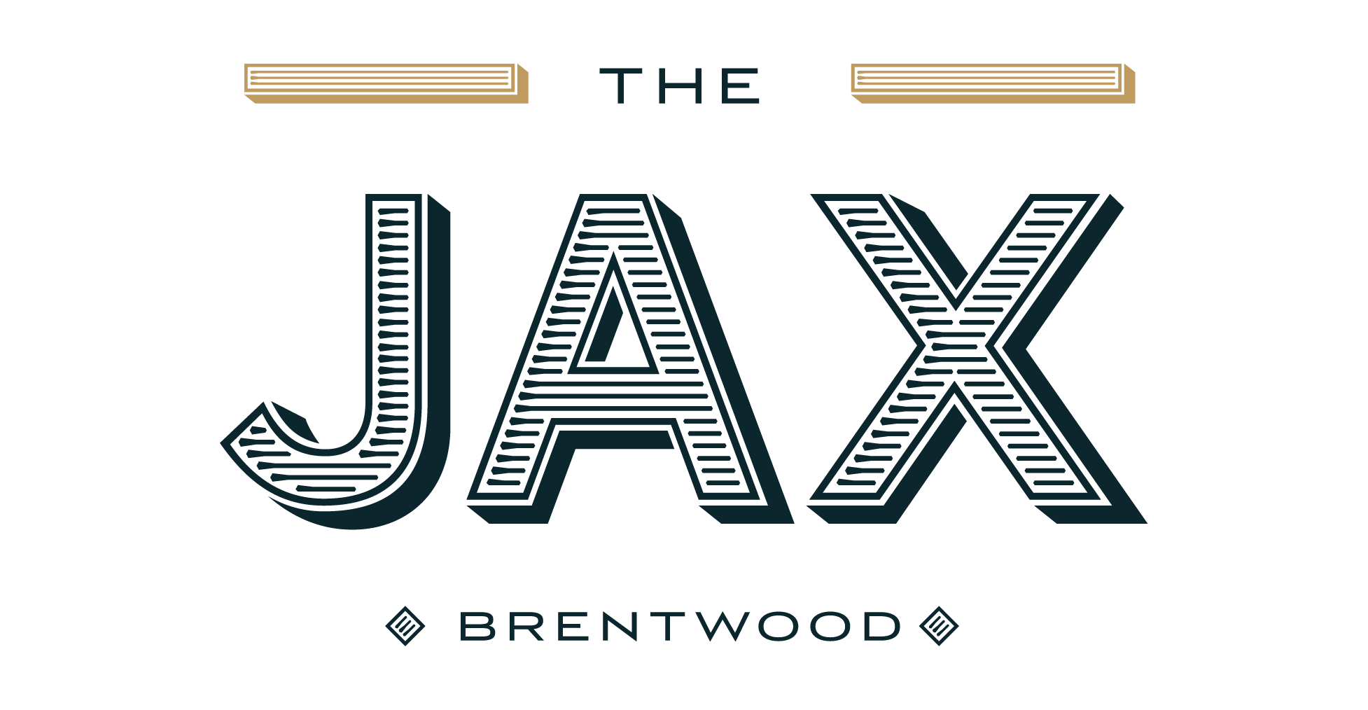 The image features the text "The JAX Brentwood" with a stylized font.